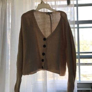 beige crop sweater